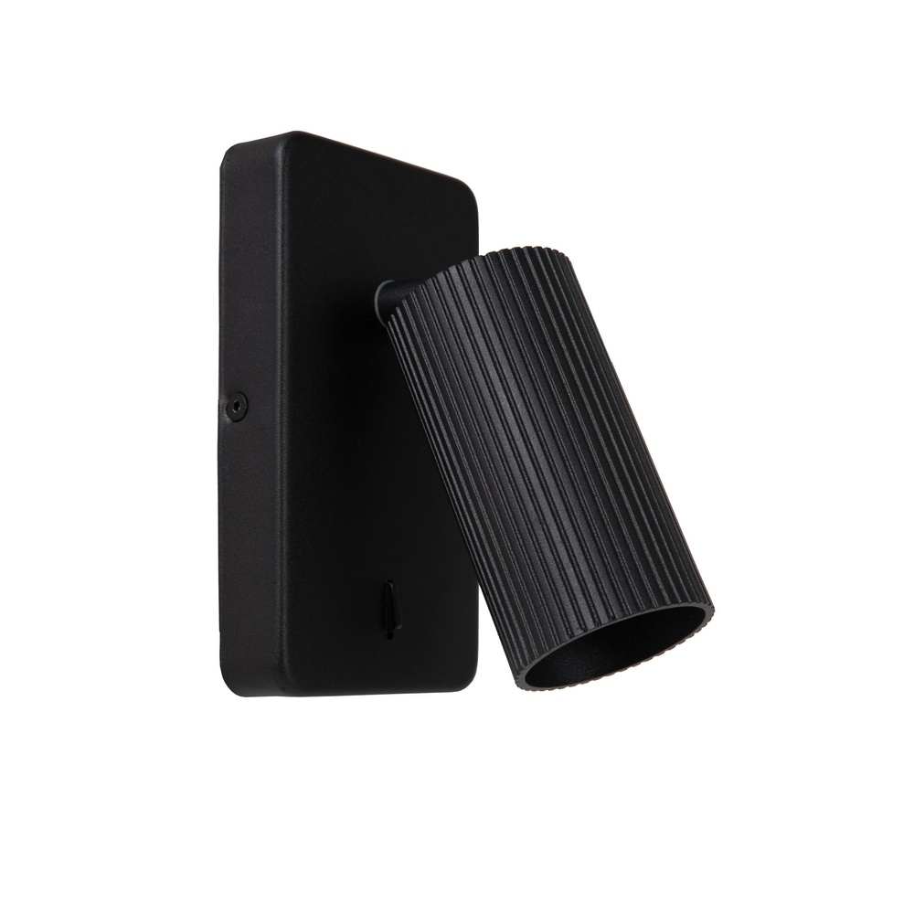 Lucide BedlampClubs zwart met schakelaar - 09239/11/30